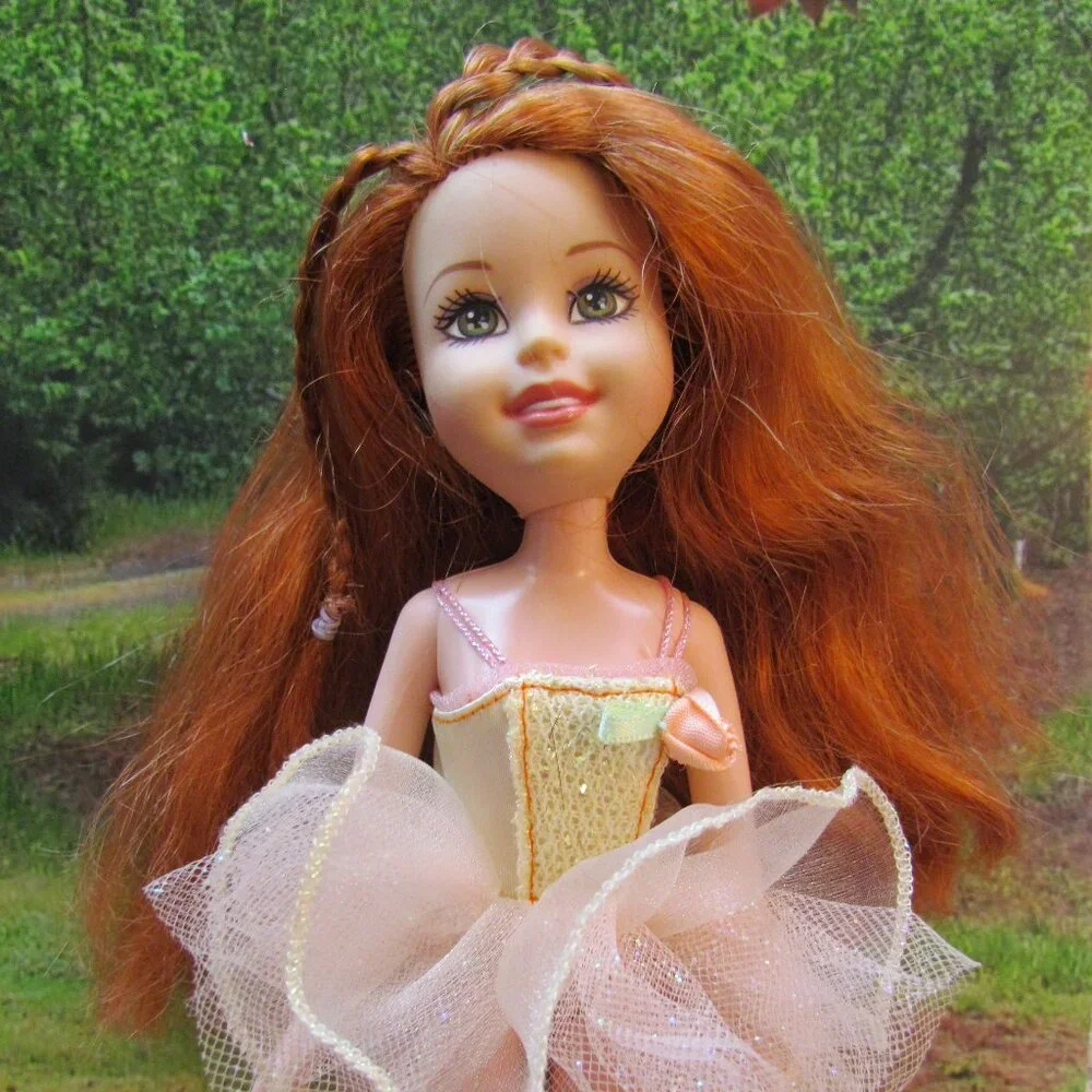 WEE 3 FRIENDS DOLL, LILA, in BALLERINA COSTUME TUTU, FABULOUS RED HAIR!